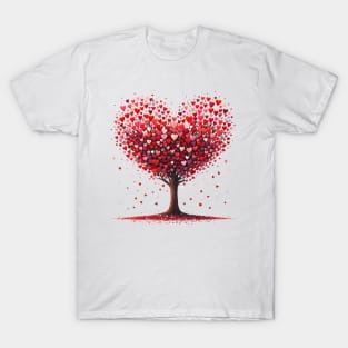 Tree Shaped Hearts T-Shirt